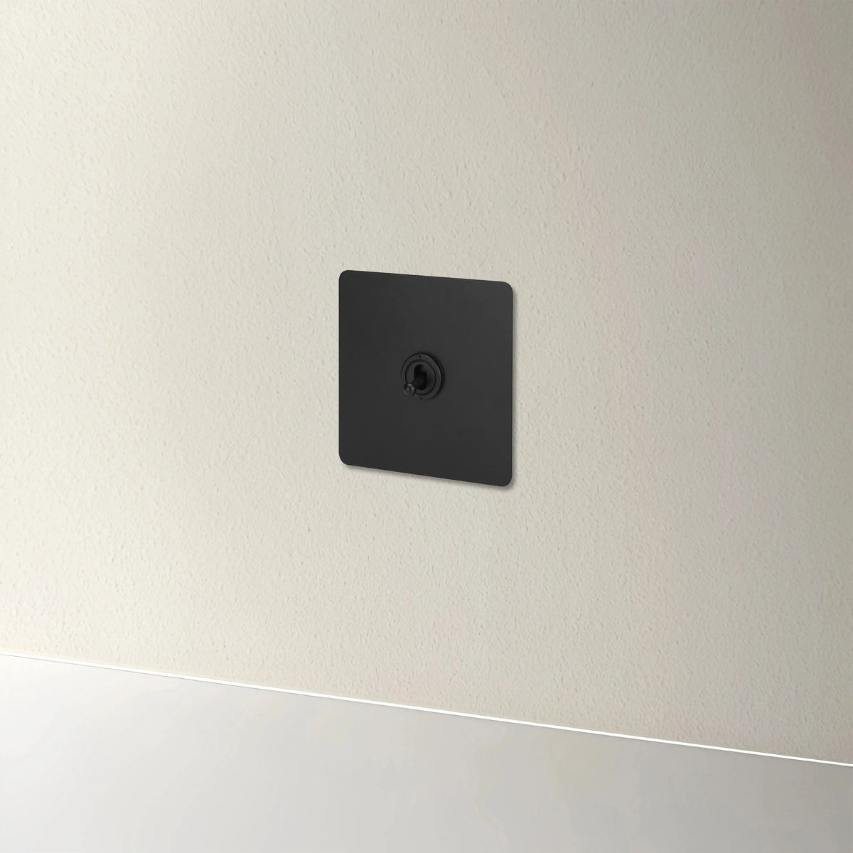 interrupteur va-et-vient simple noir mat