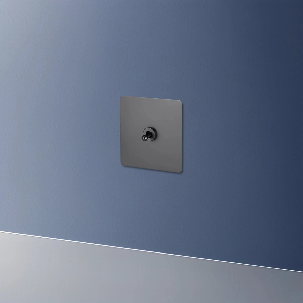 interrupteur va-et-vient simple anthracite