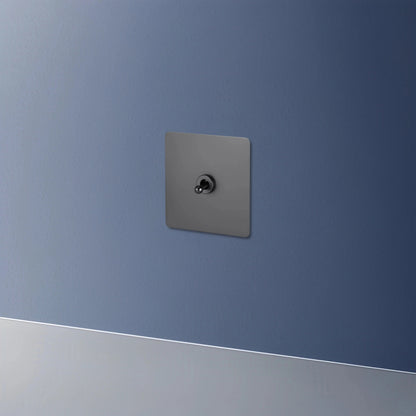 interrupteur va-et-vient simple anthracite