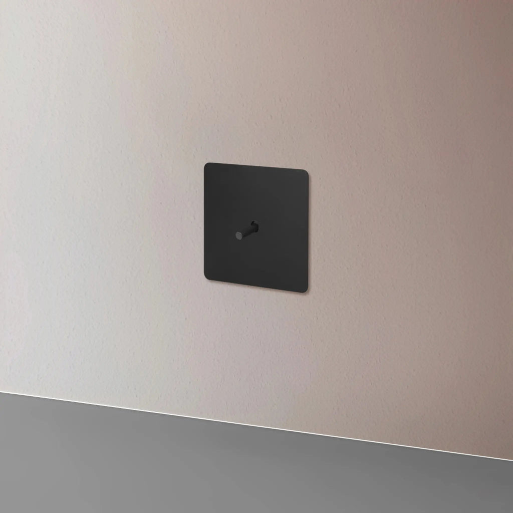 interrupteur va-et-vient simple noir mat