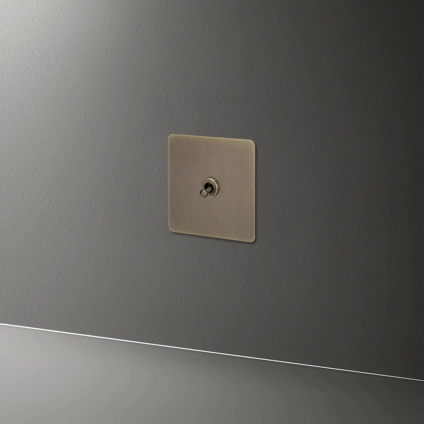 interrupteur va-et-vient simple bronze vieilli