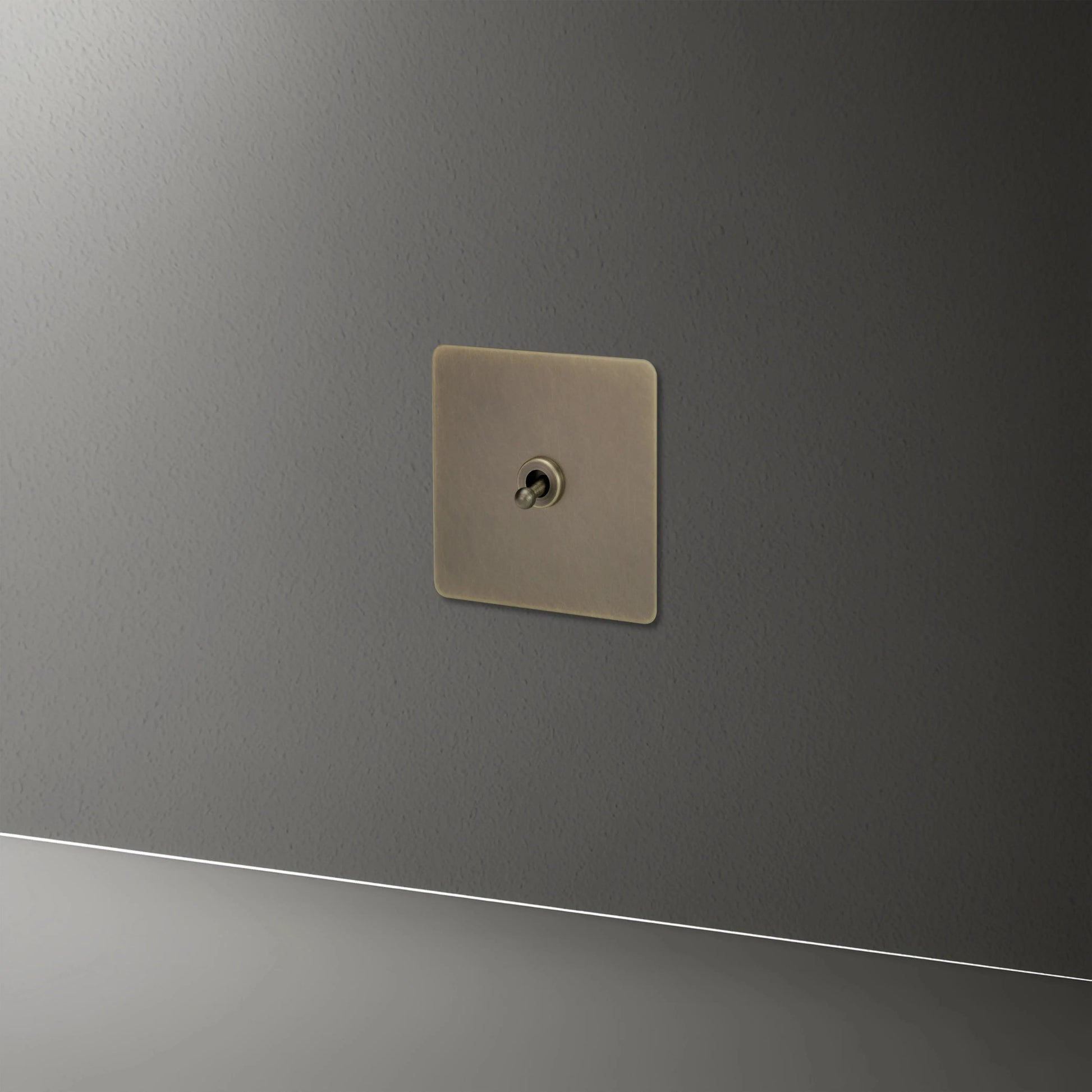 interrupteur va-et-vient simple bronze vieilli