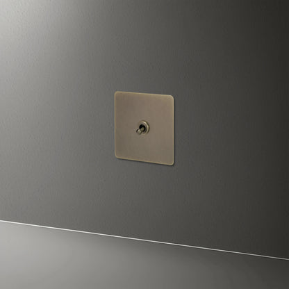interrupteur va-et-vient simple bronze vieilli