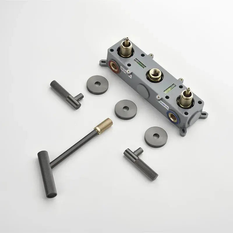 Mitigeur de lavabo encastré anthracite