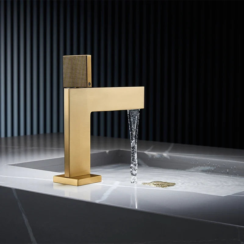 Crisocolla Mitigeur de Lavabo Monotrou Moleté, 4 Finitions