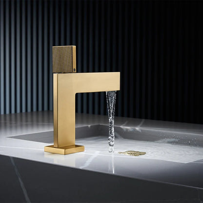 Crisocolla Mitigeur de Lavabo Monotrou Moleté, 4 Finitions