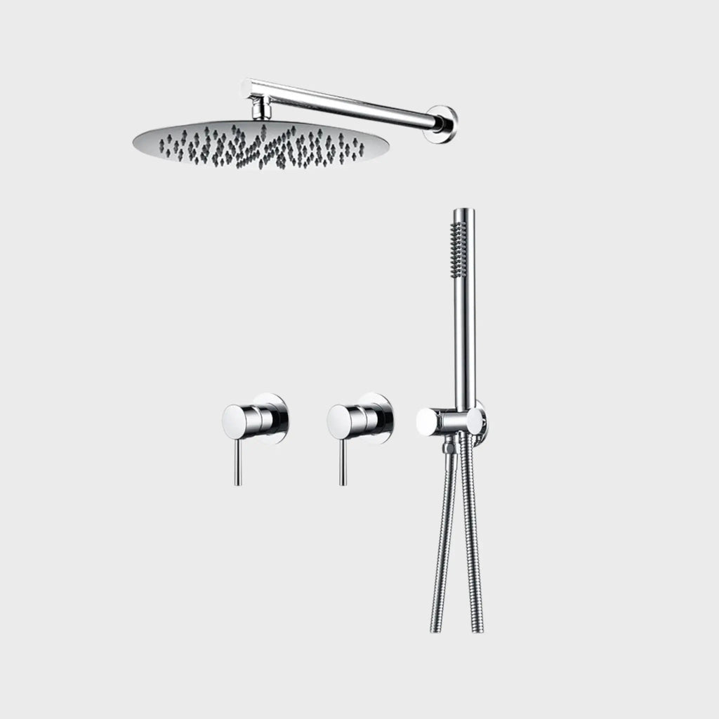 Composition de Douche encastré chrome