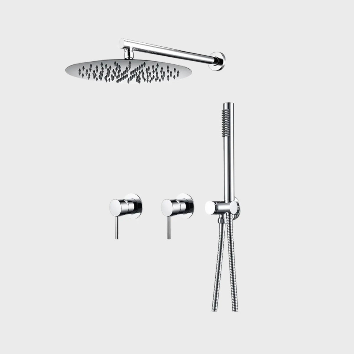 Composition de Douche encastré chrome
