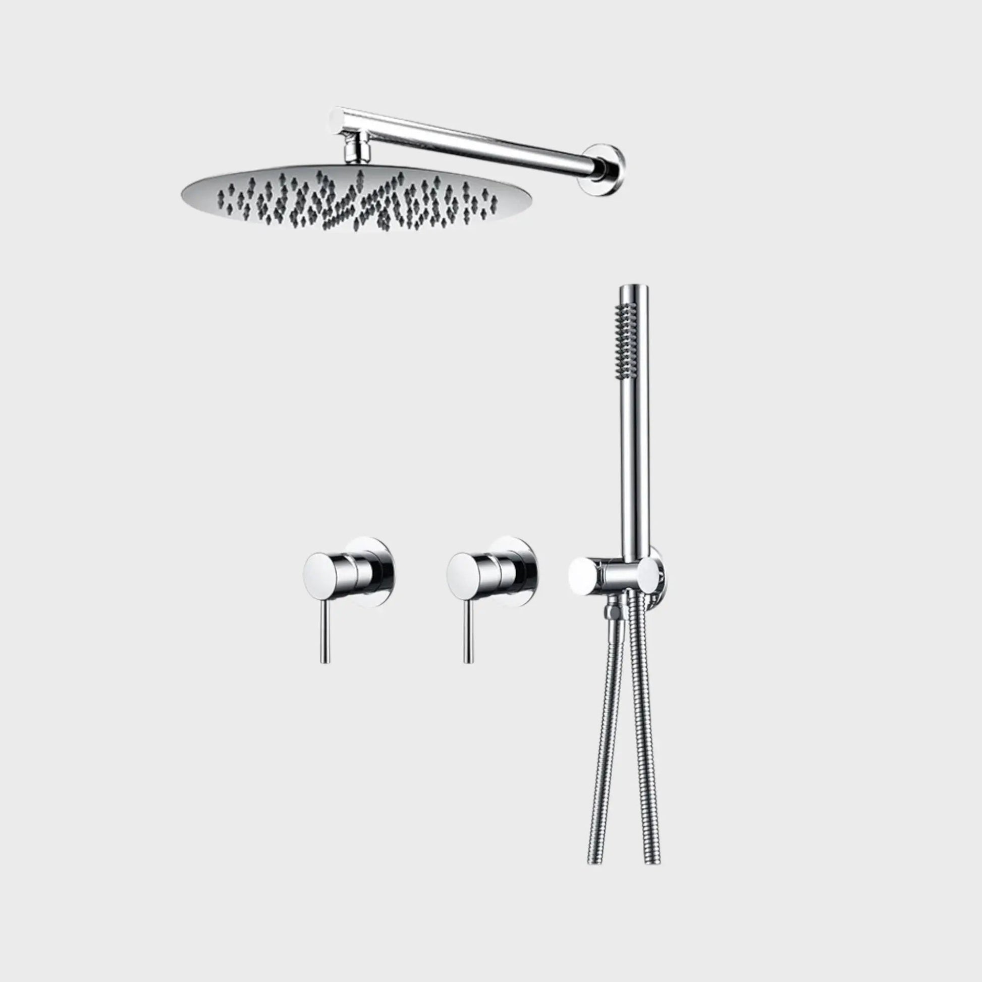 Composition de Douche encastré chrome