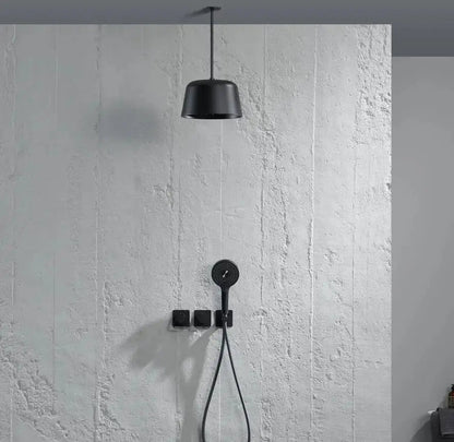 Mitigeur de Douche plafond noir mat