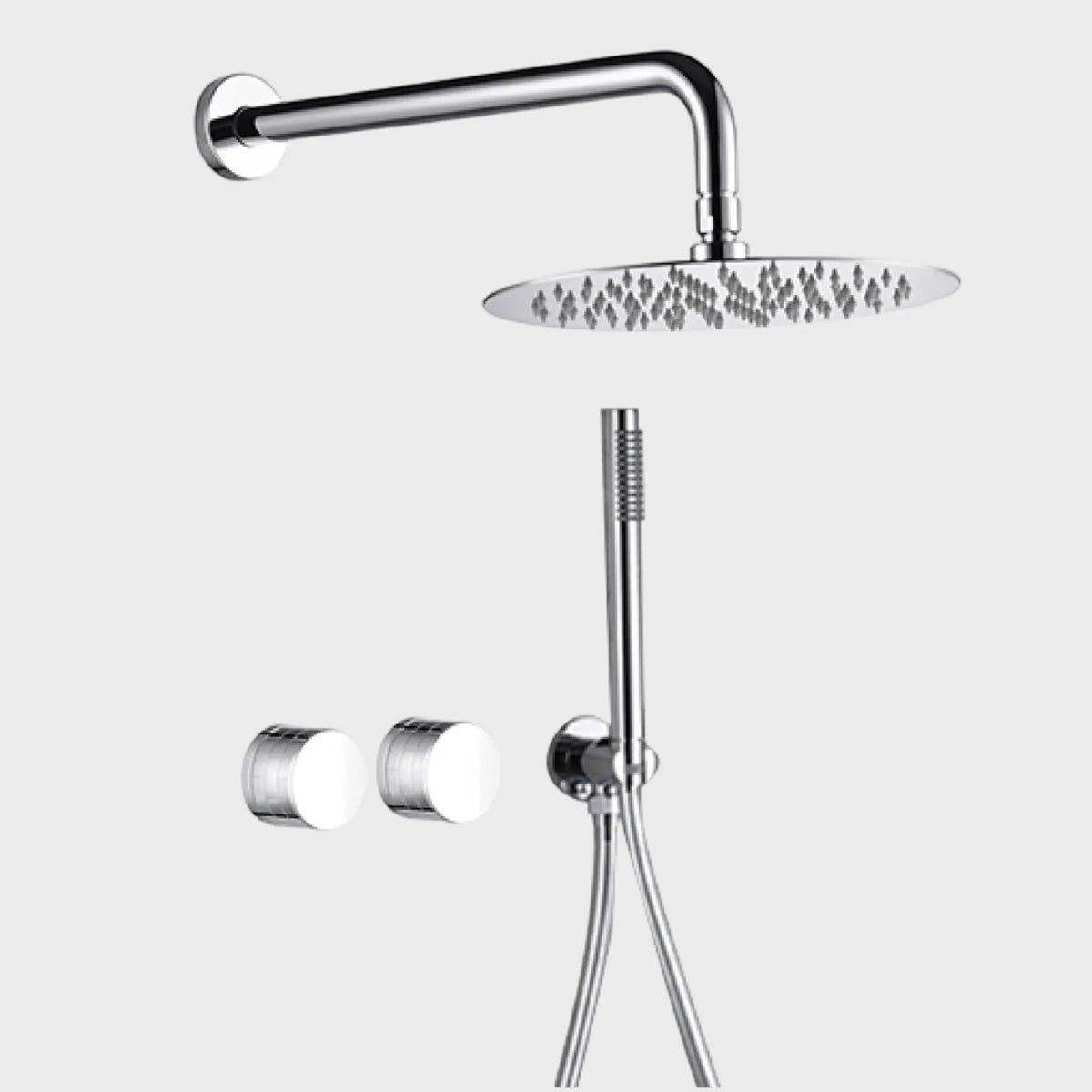 Composition de Douche encastré chrome