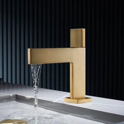 Crisocolla Mitigeur de Lavabo Monotrou Moleté, 4 Finitions