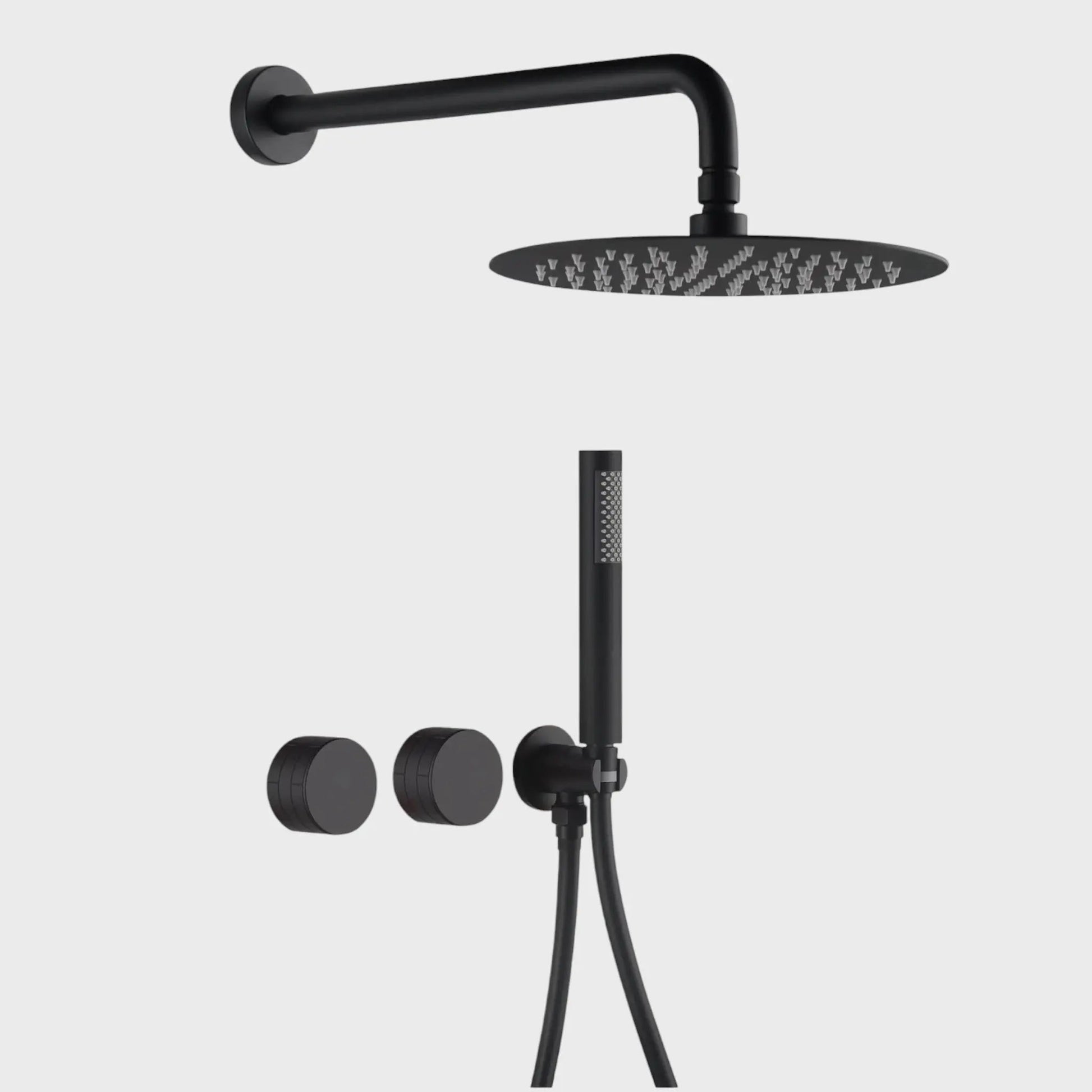 Composition de Douche encastré noir