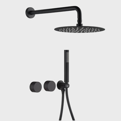 Composition de Douche encastré noir