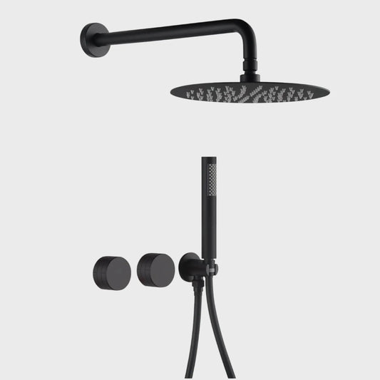 Composition de Douche encastré noir
