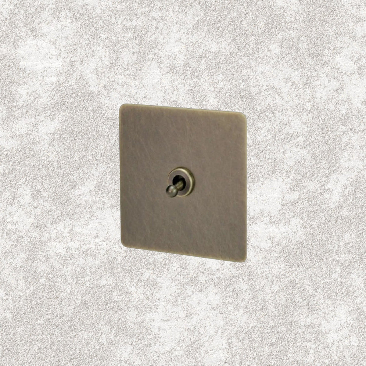 interrupteur va-et-vient simple bronze vieilli