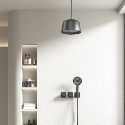 Mitigeur de Douche plafond noir mat