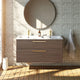 Meuble double vasque 120cm Noyer tabac