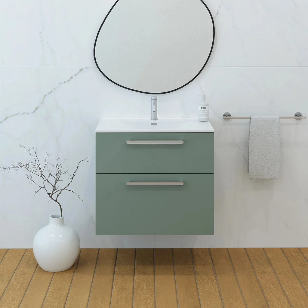 Meuble vasque simple 70cm Amande Mat