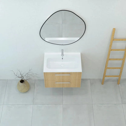 Meuble vasque simple 70cm Chêne doré