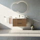 Meuble vasque simple 90cm Chêne noisette