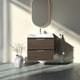 Meuble vasque simple 70cm Noyer Tabac