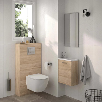 Meuble lave-mains 40cm Chêne Sanremo