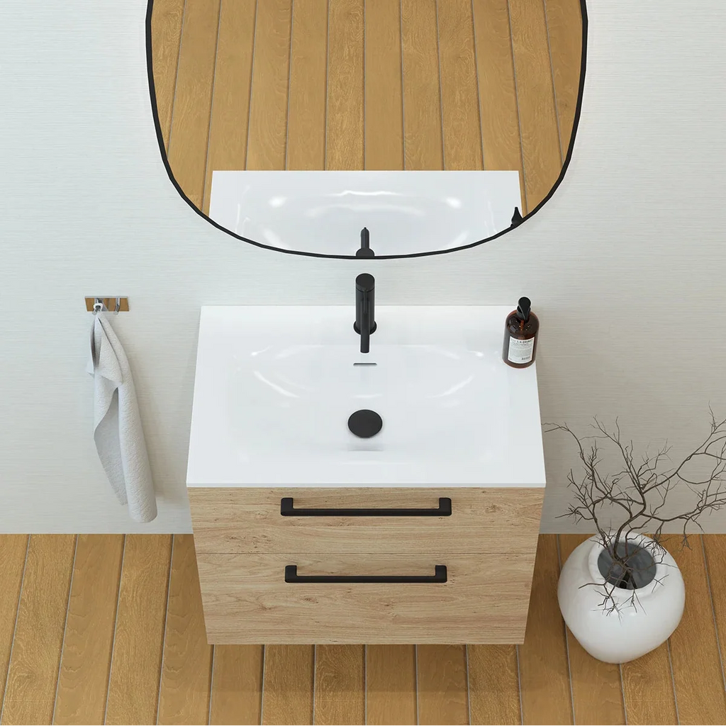 Meuble vasque simple 70cm Chêne Sanremo