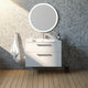 Meuble vasque simple 90cm Blanc brillant