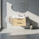 Meuble vasque simple 90cm Chêne doré