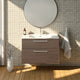 Meuble vasque simple 90cm Noyer tabac