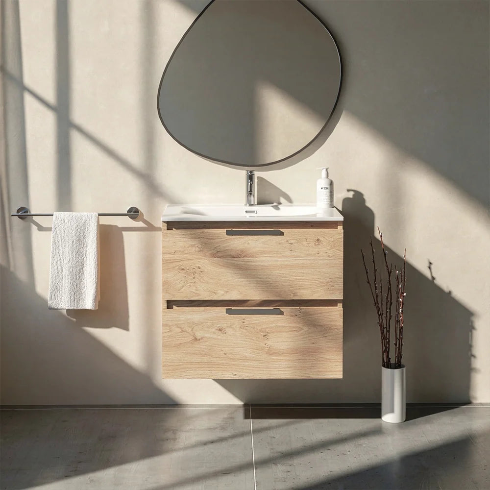 Meuble vasque simple 70cm Chêne Sanremo