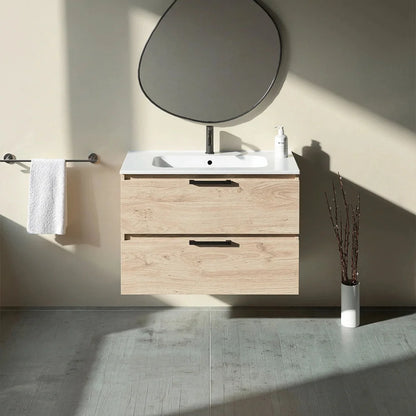 Meuble vasque simple 90cm Chêne Sanremo