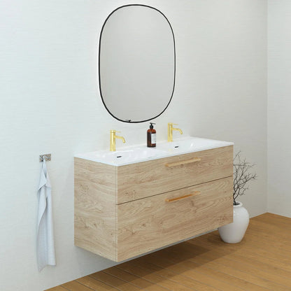 Meuble double vasque 120cm Chêne Sanremo