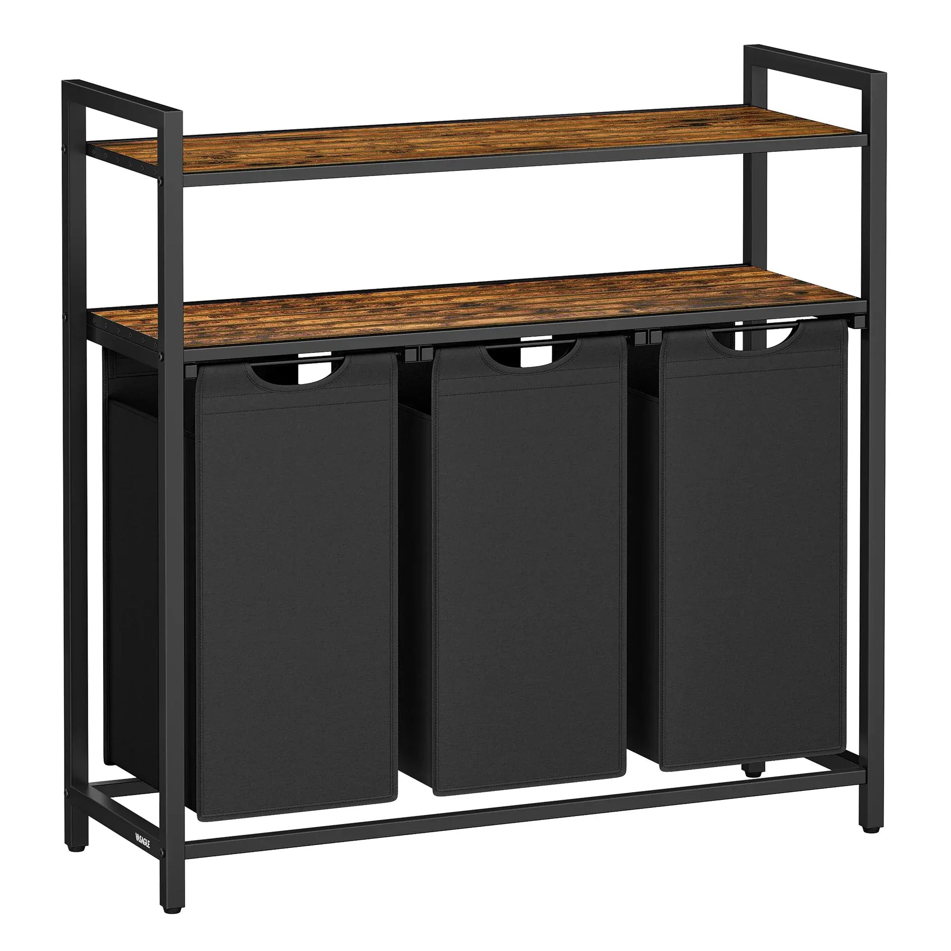 Meuble salle de bain avec panier a linge - simplifier l'organisation de votre espace ! Marron