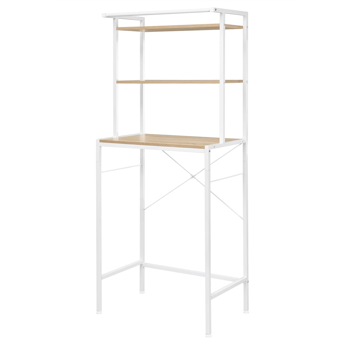 Meuble Pour Machine à Laver Étagère Rangement 3 Niveaux Aeraly