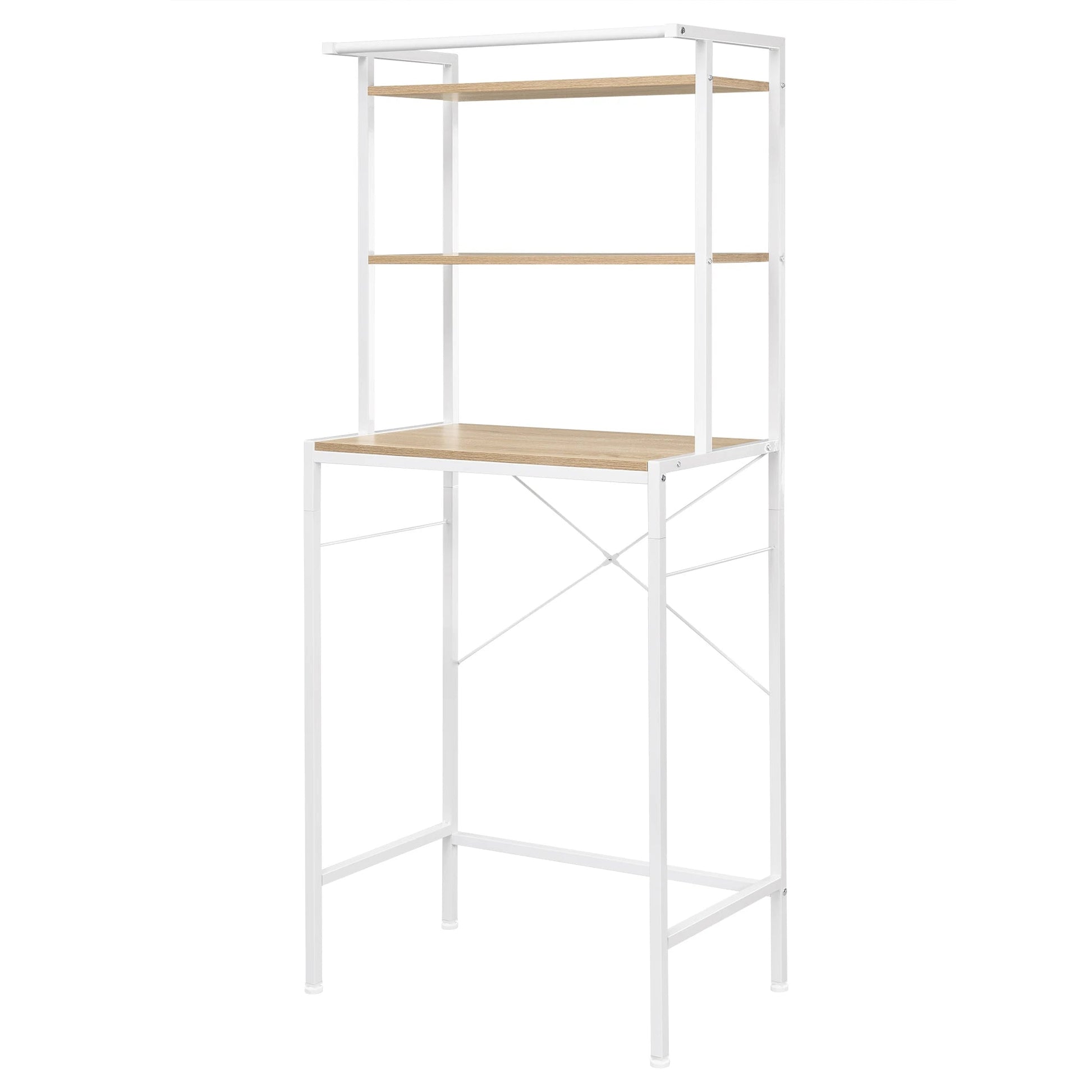 Meuble Pour Machine à Laver Étagère Rangement 3 Niveaux Aeraly