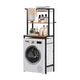 Meuble Pour Machine à Laver Étagère Rangement 3 Niveaux Bois/Noir Aeraly