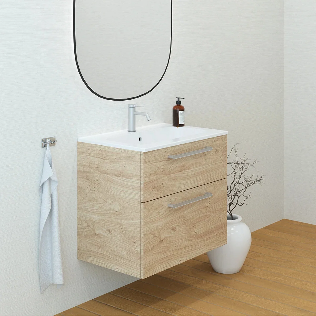 Meuble vasque simple 70cm Chêne Sanremo