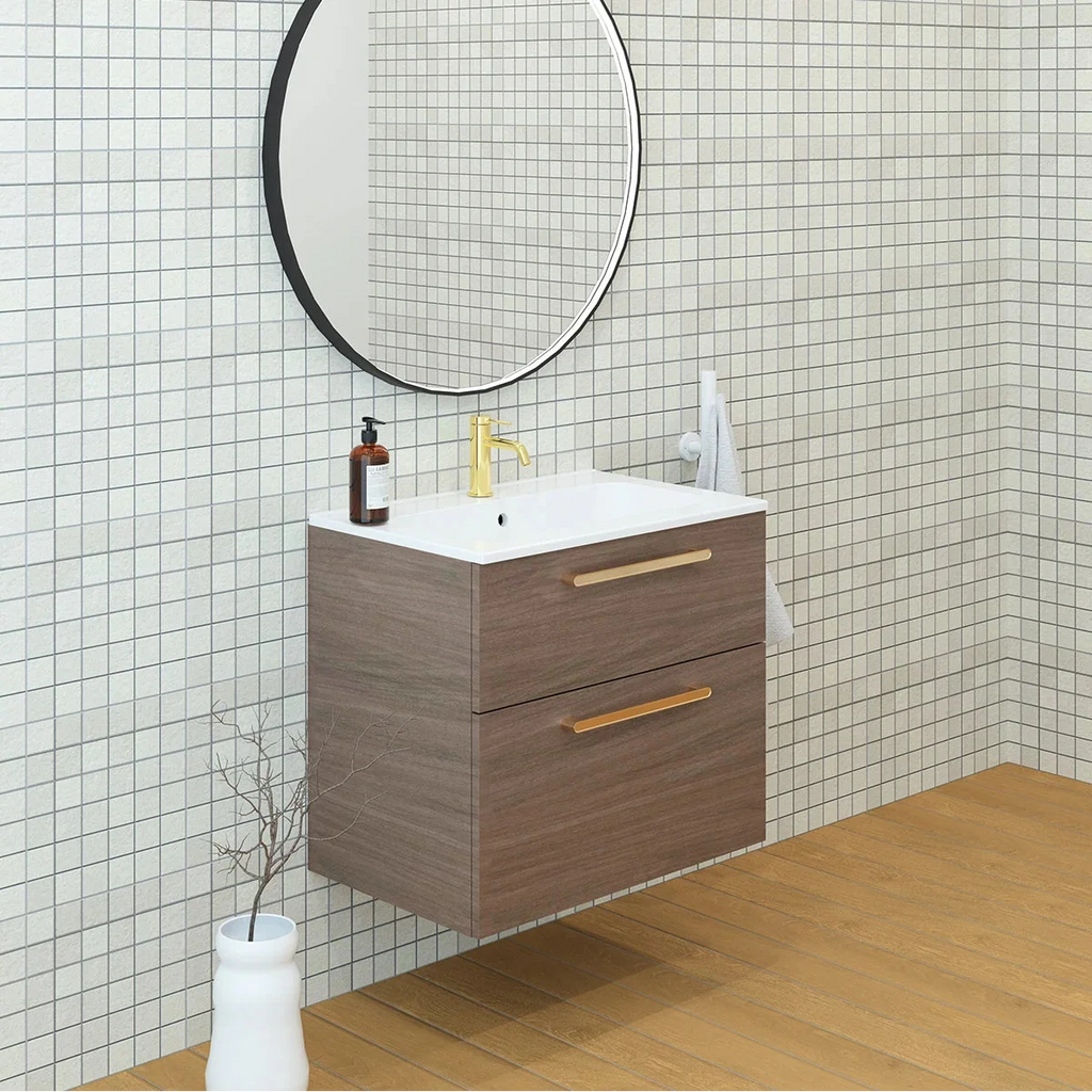 Meuble vasque simple 70cm Noyer tabac
