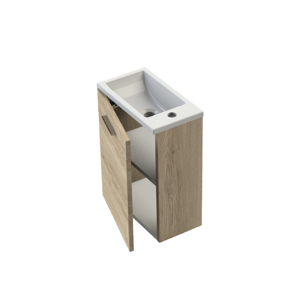 Meuble lave-mains 40cm Blanc Brillant