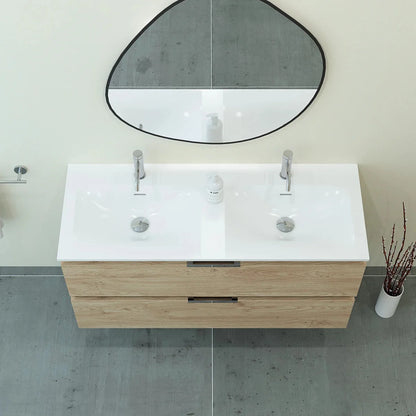 Meuble double vasque 120cm Chêne Sanremo