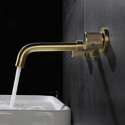 Rodocrosite Robinet de Lavabo Mural Moleté, 4 Finitions
