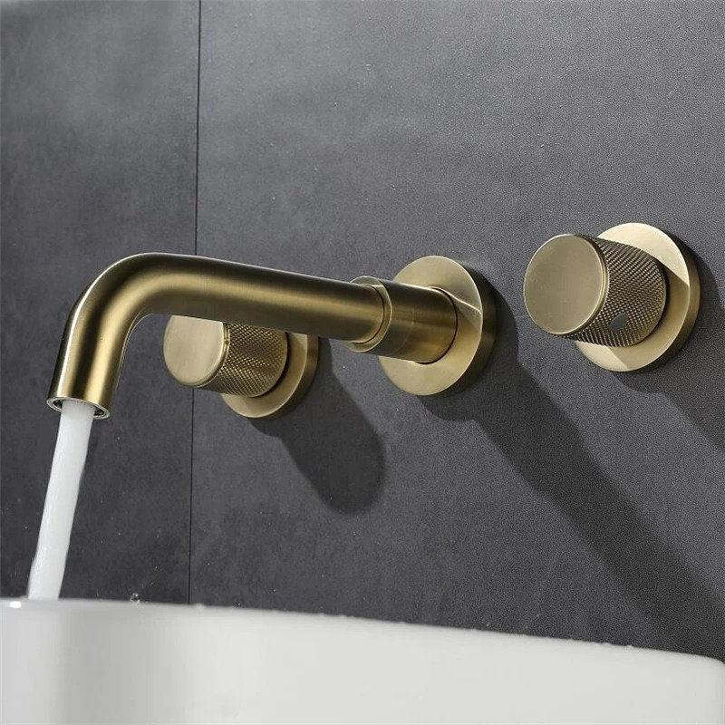 Rodocrosite Robinet de Lavabo Mural Moleté, 4 Finitions