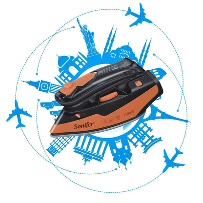 Mini fer à repasser vapeur pliable 1100W