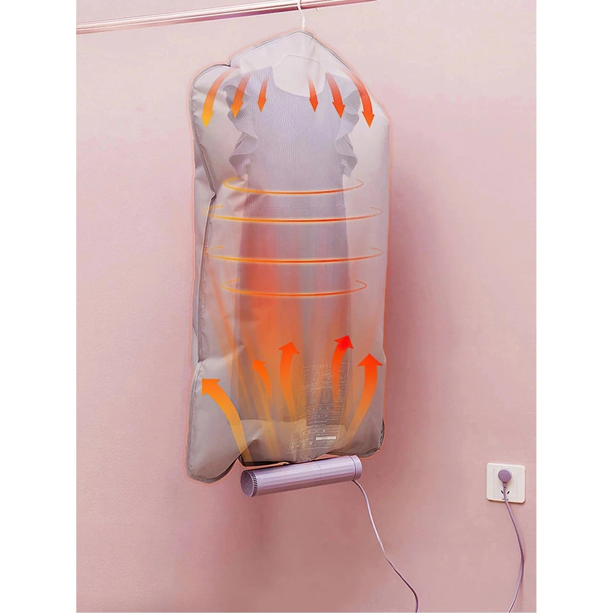 Mini sèche linge portable électrique compact - vêtements et chaussures - Aéraly