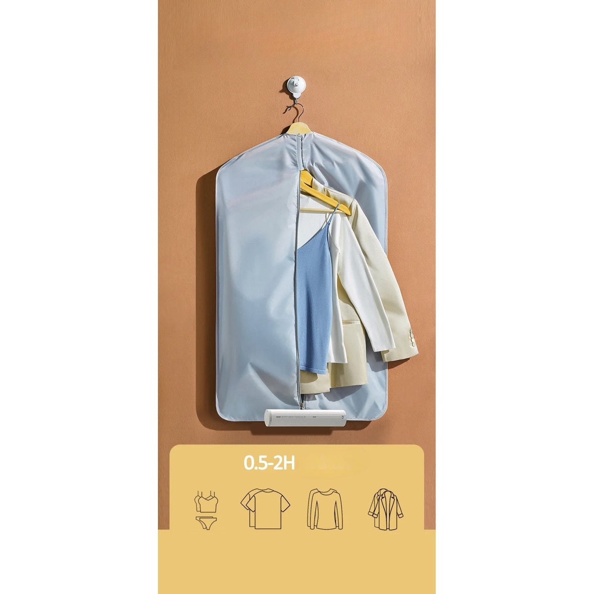 Mini sèche linge portable électrique compact - vêtements et chaussures - Aéraly
