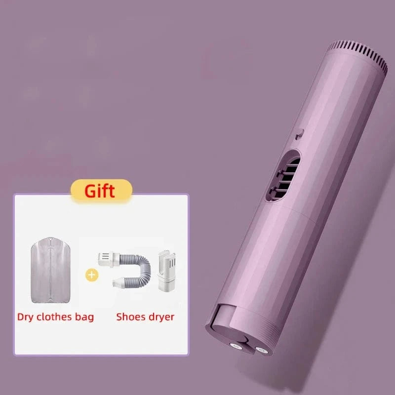 Mini sèche linge portable électrique vêtements et chaussures Violet+Pack