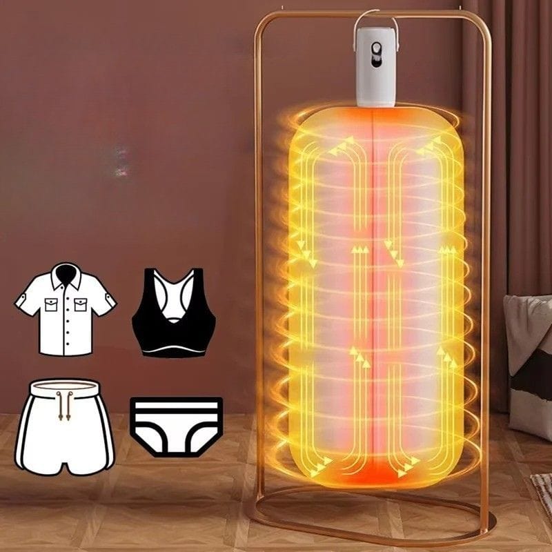 Mini seche linge pour studio – Compact, portable et efficace Blanc