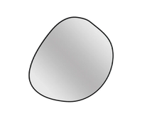 Miroir organique LED noir mat ou or